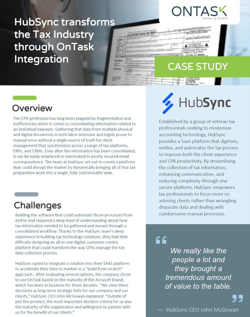 Cover hubsync Case study