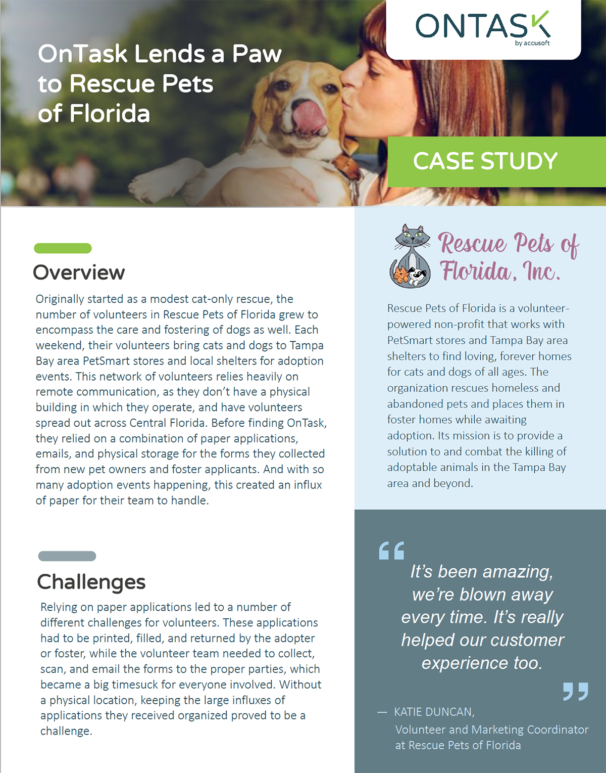 Recue Pets case study cover